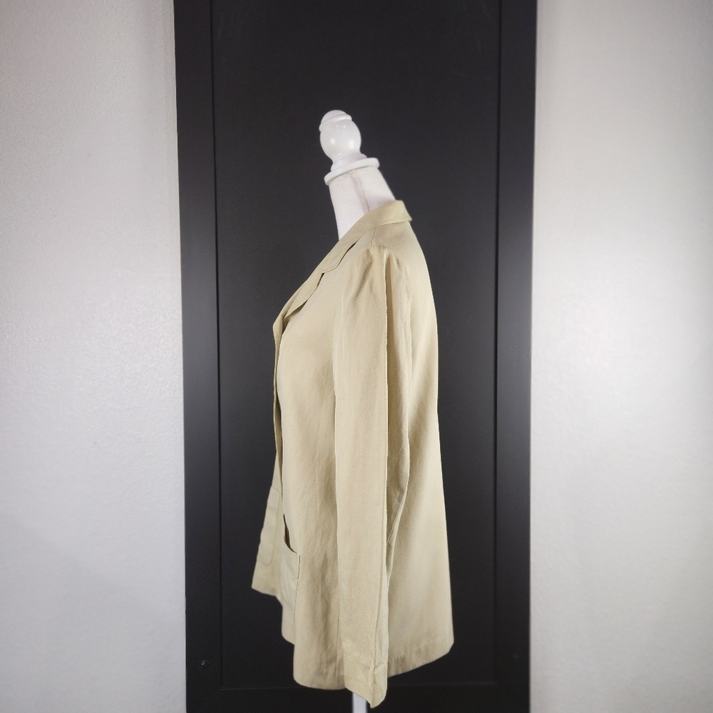 Tweeds Silk Blend Shell Minimalist Button Shirt J… - image 6